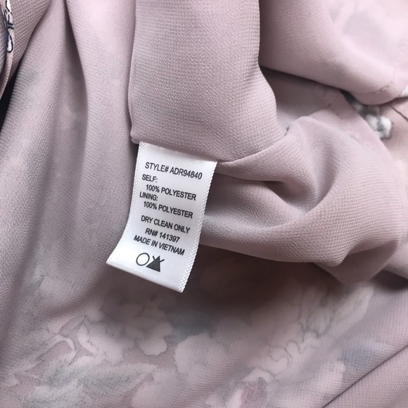 {Astr The Label} Mauve Satin Floral Wrap Dress - Picture 7 of 8